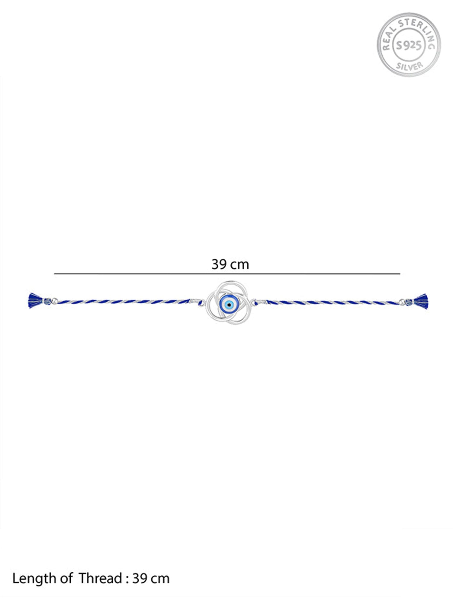 Silver Nazarproof Rakhi