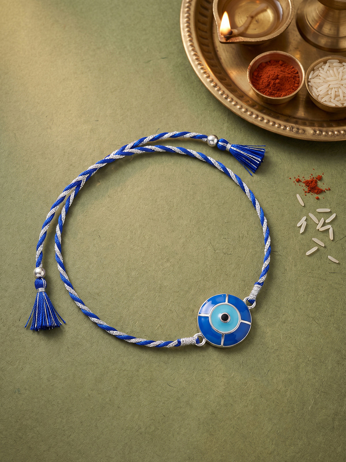 Silver Nazariya Rakhi
