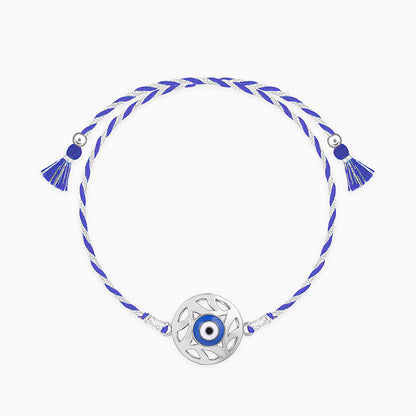 Silver Admiring Evil Eye Rakhi