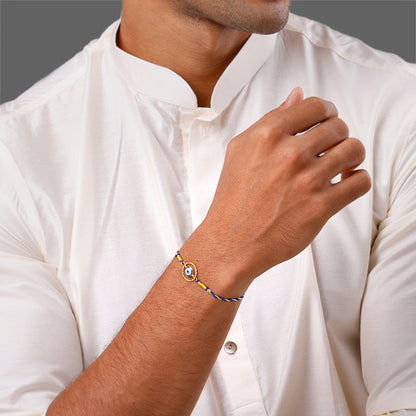 Golden Your Evil Eye Rakhi