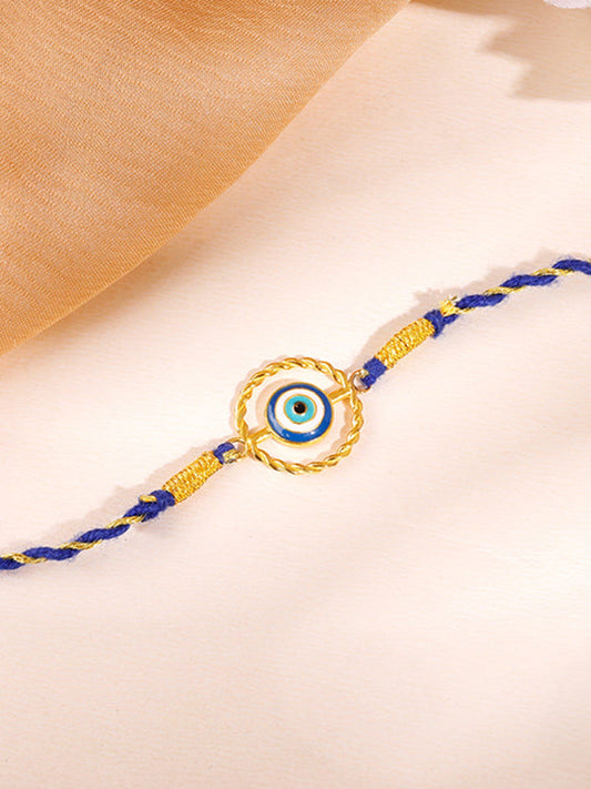 Golden Your Evil Eye Rakhi