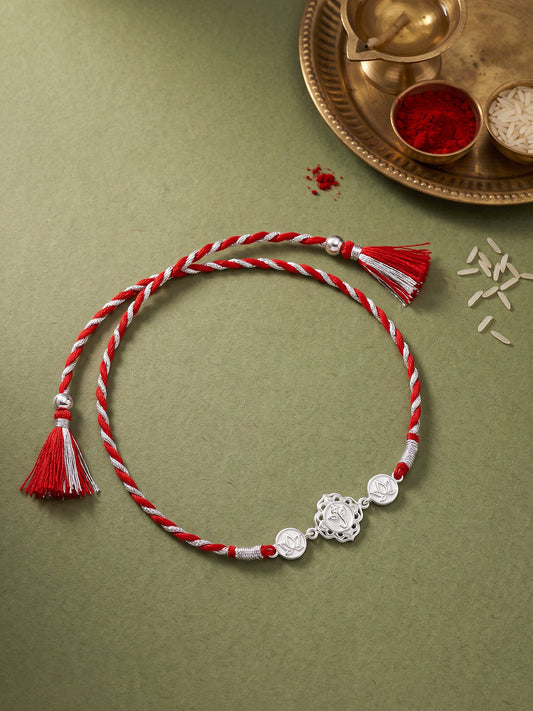 Silver Padma Vinayak Rakhi