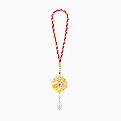 Golden Floret Mandala Lumba Rakhi