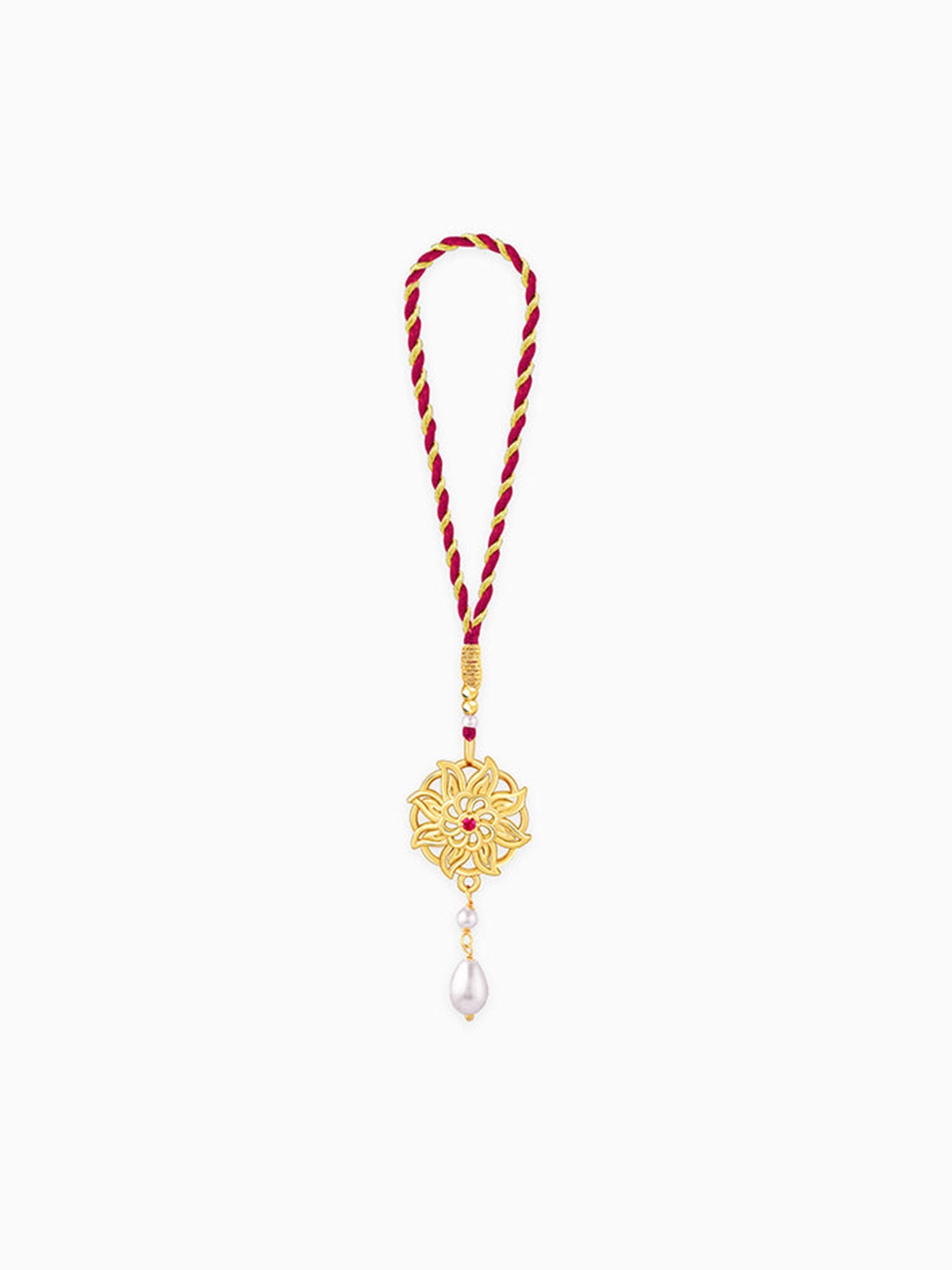 Golden Floret Mandala Lumba Rakhi