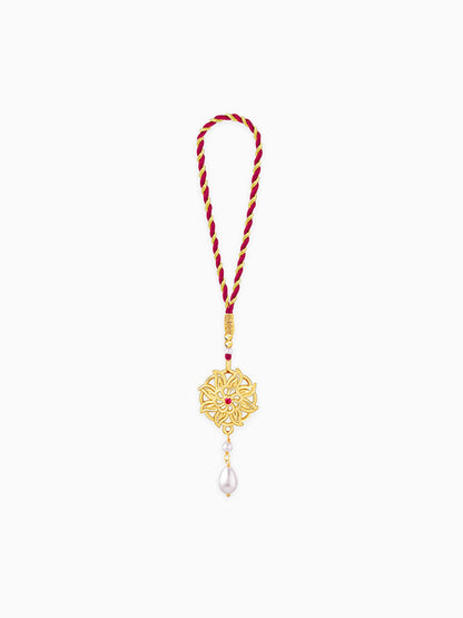 Golden Floret Mandala Lumba Rakhi