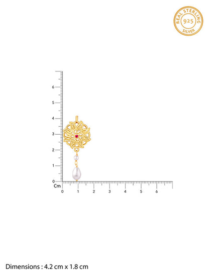 Golden Floret Mandala Lumba Rakhi