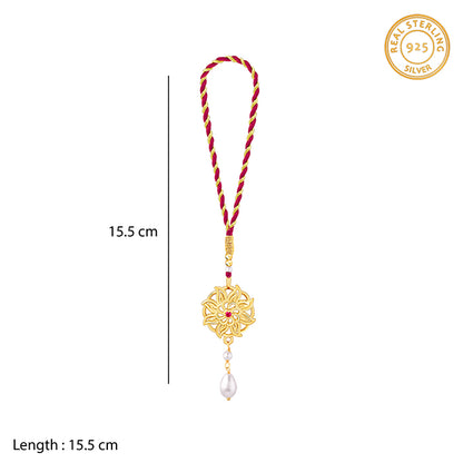 Golden Floret Mandala Lumba Rakhi