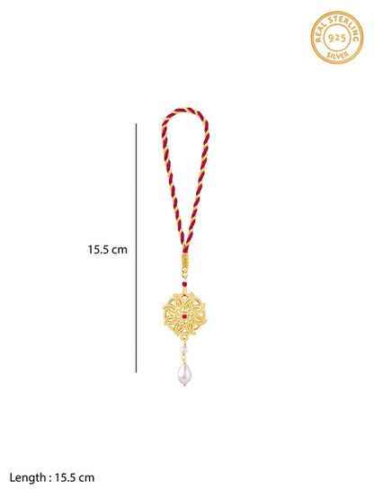 Golden Floret Mandala Lumba Rakhi