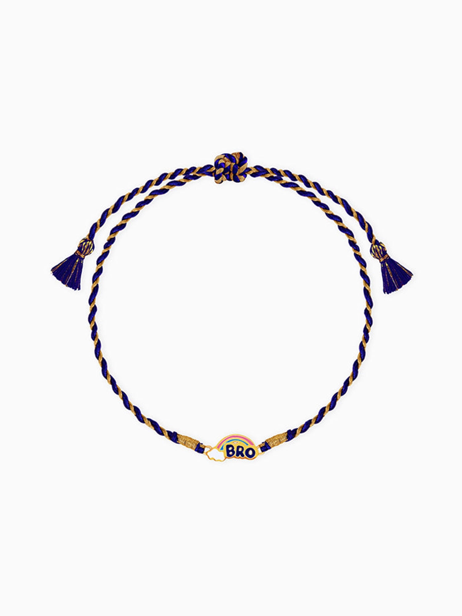 Golden Rainbow Bro Kids Rakhi