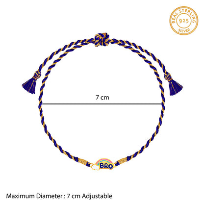 Golden Rainbow Bro Kids Rakhi