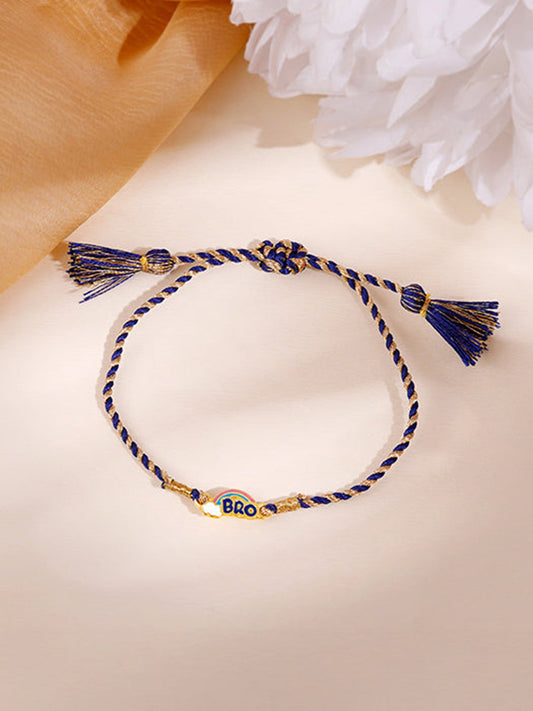 Golden Rainbow Bro Kids Rakhi