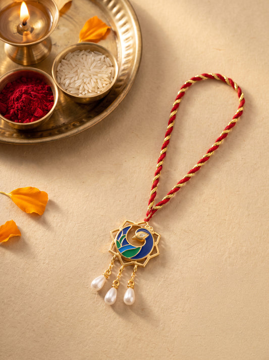 Golden Mor Bandhan Lumba Rakhi