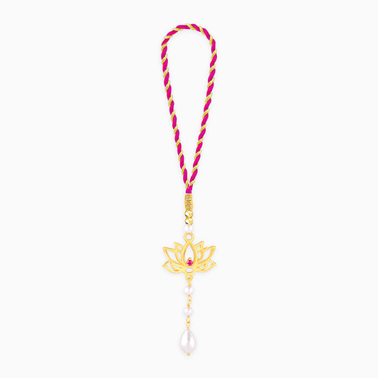 Golden Kamal Vibes Lumba Rakhi