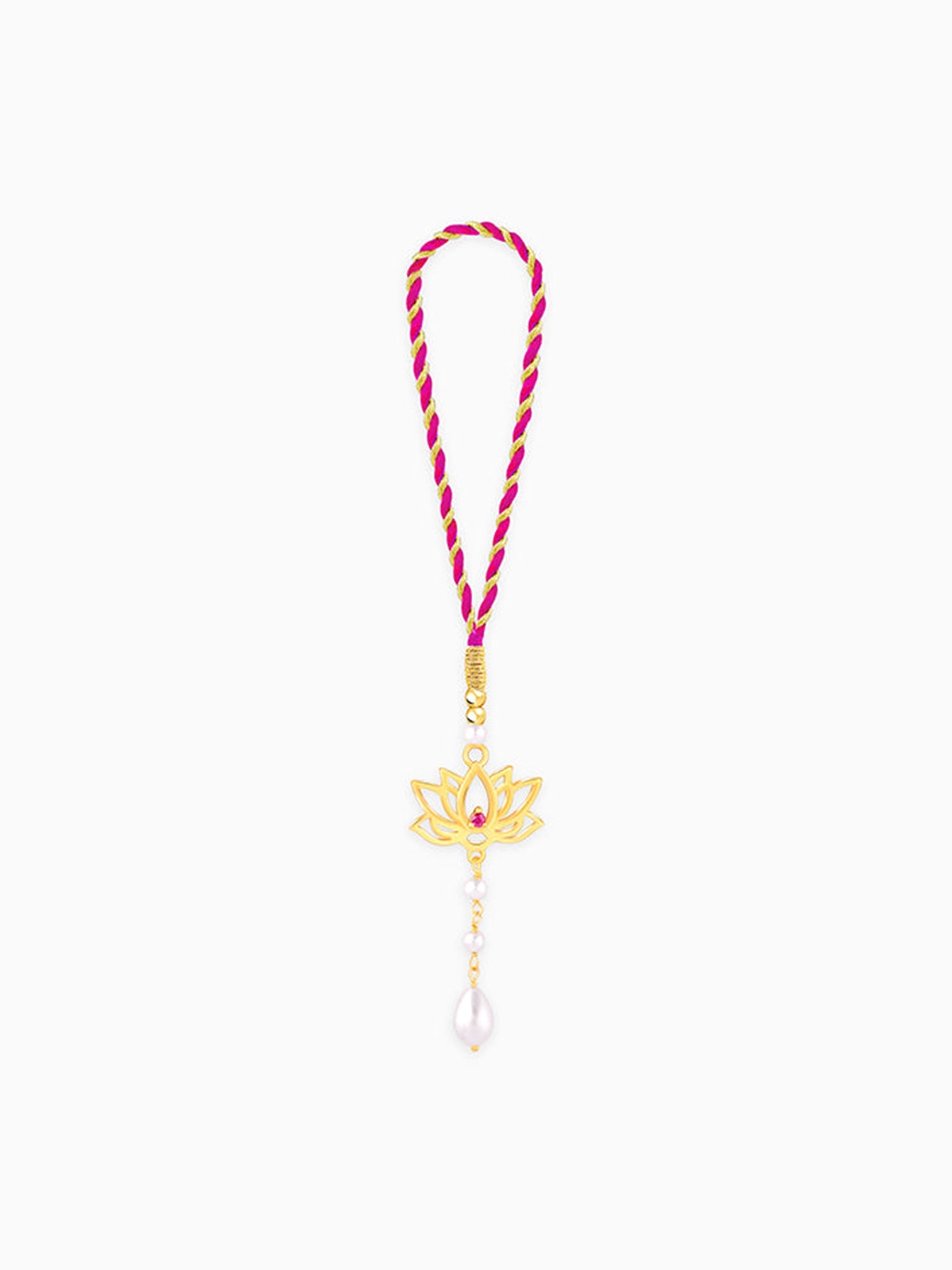 Golden Kamal Vibes Lumba Rakhi