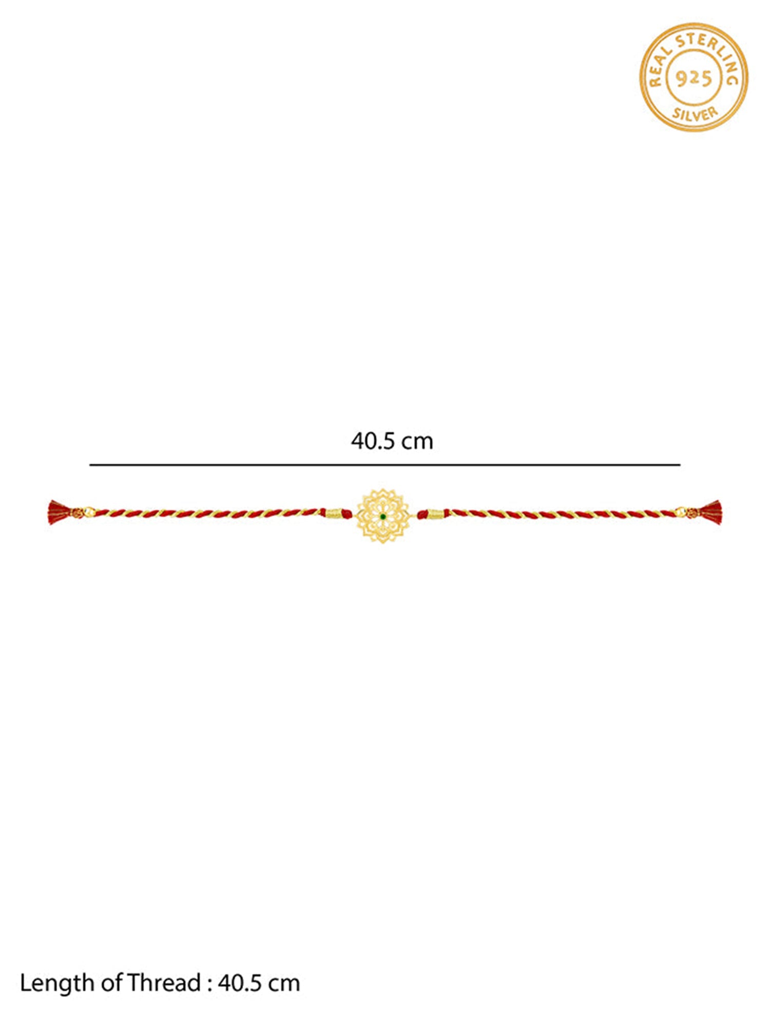 Golden Floral Mandala Rakhi