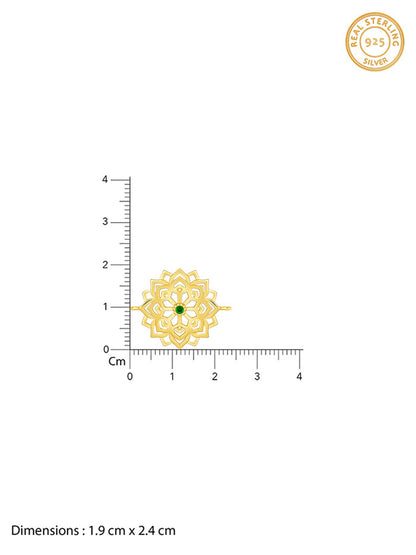 Golden Floral Mandala Rakhi