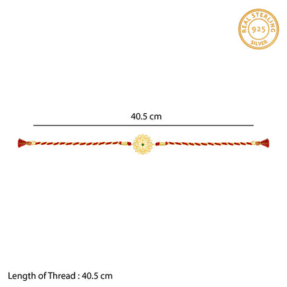 Golden Floral Mandala Rakhi