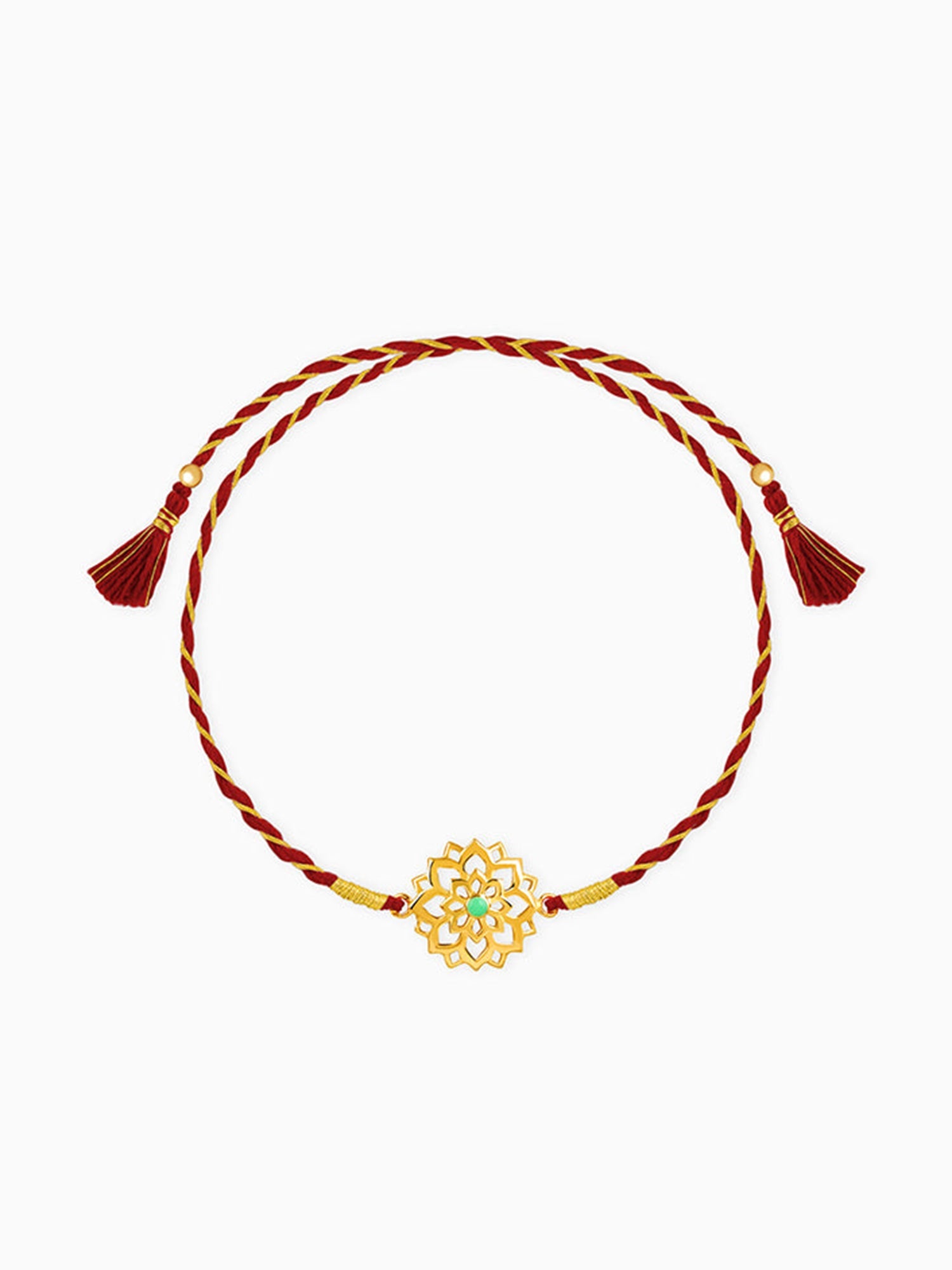 Golden Floret Rakhi