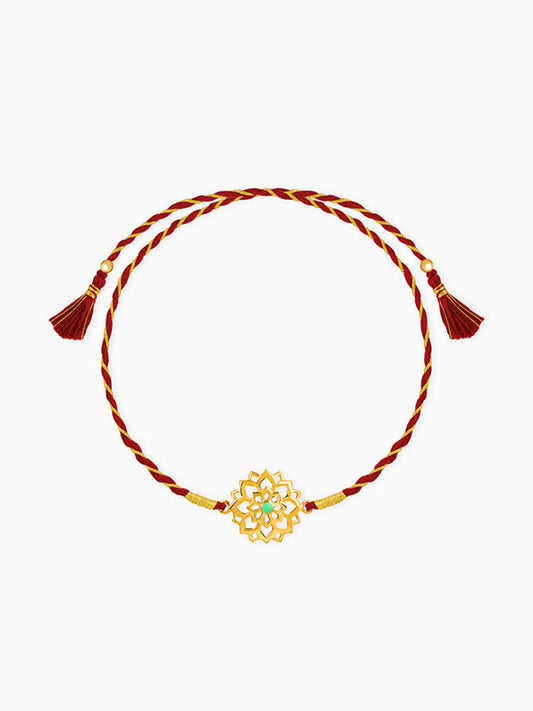 Golden Floret Rakhi
