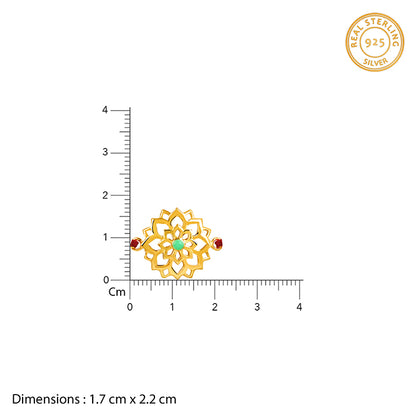 Golden Floret Rakhi