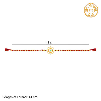 Golden Floret Rakhi