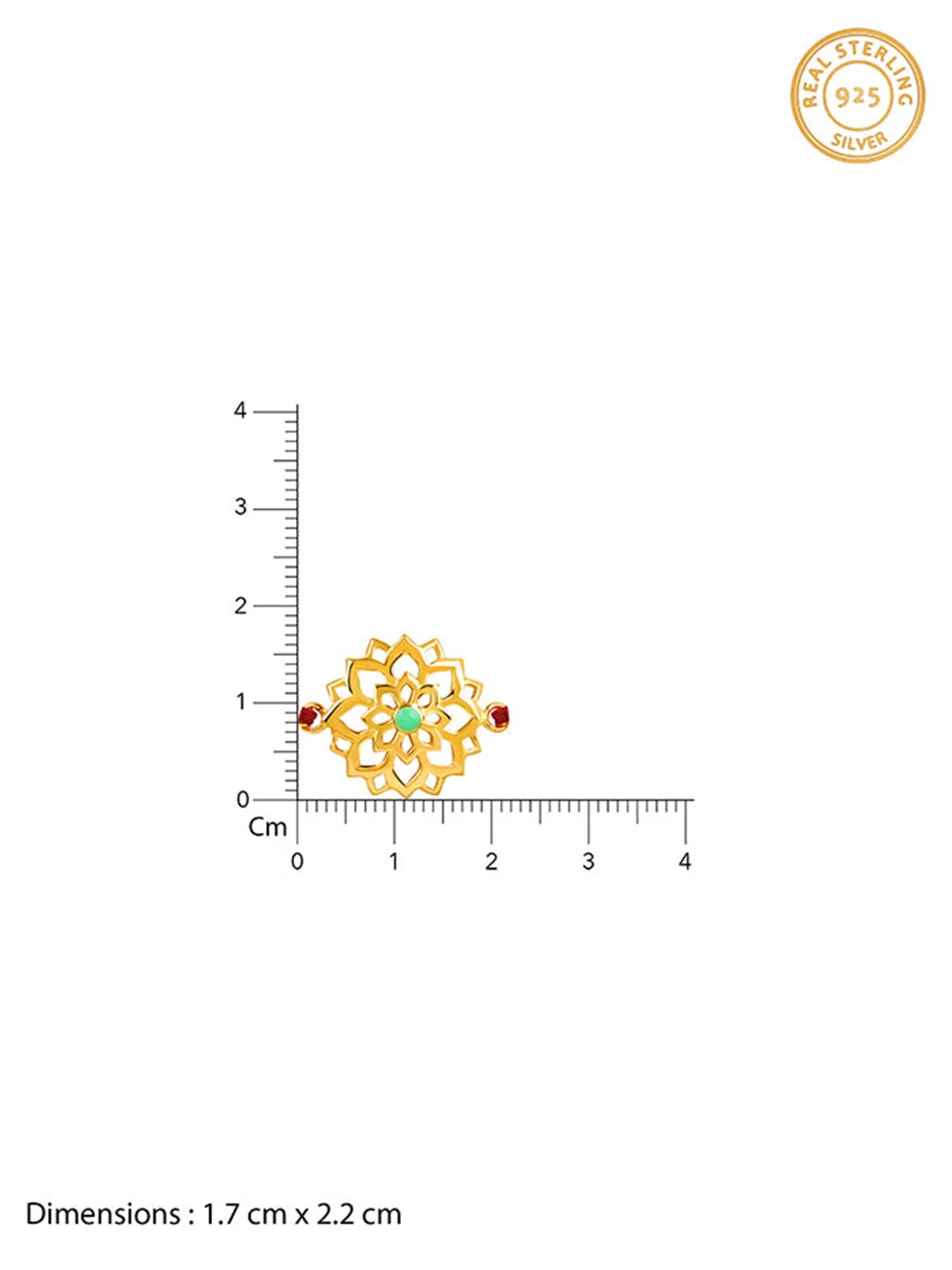 Golden Floret Rakhi