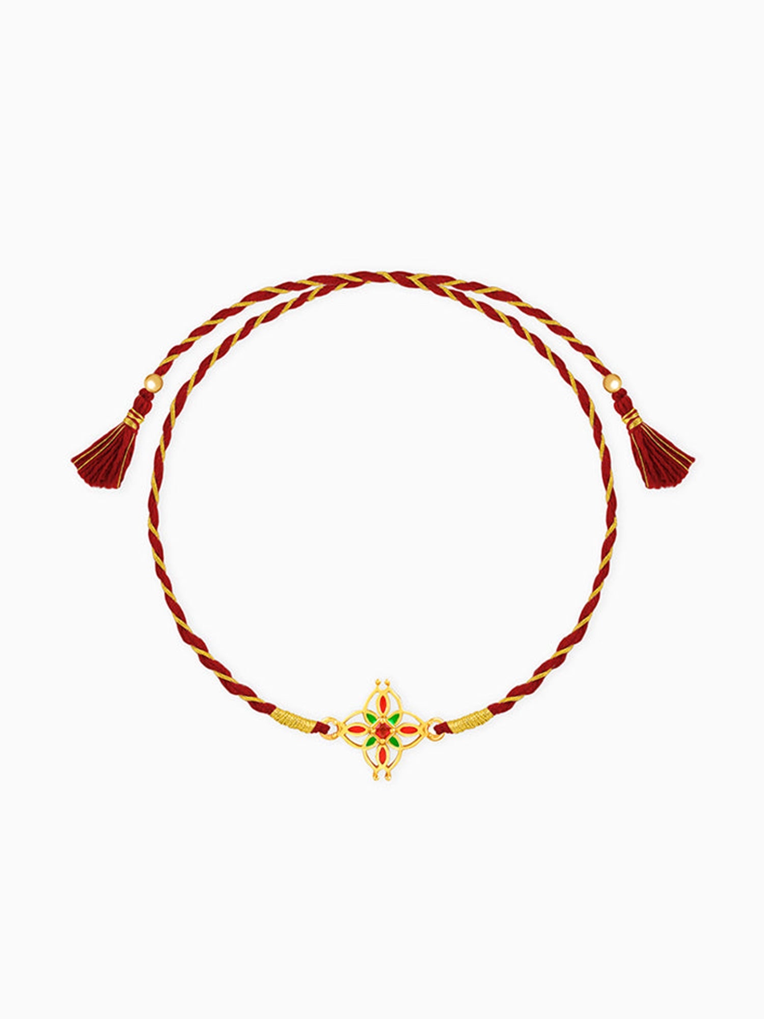 Golden Athangudi Rakhi