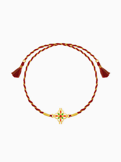 Golden Athangudi Rakhi
