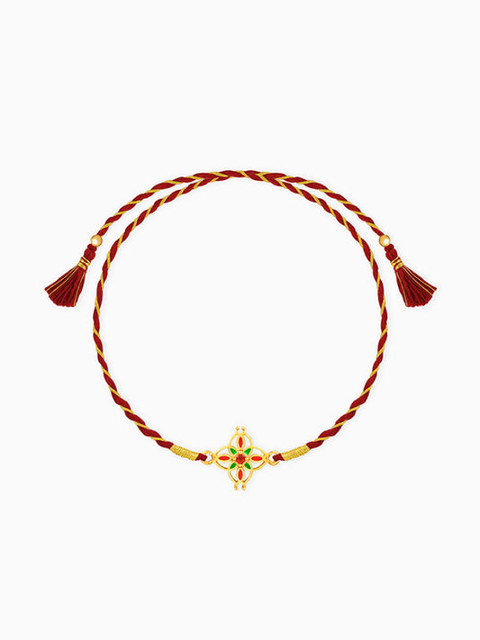 Golden Athangudi Rakhi