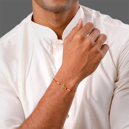 Golden Athangudi Rakhi