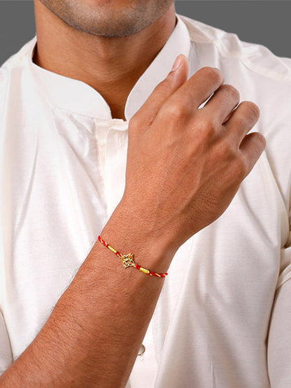 Golden Athangudi Rakhi