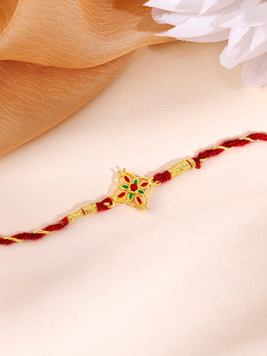 Golden Athangudi Rakhi