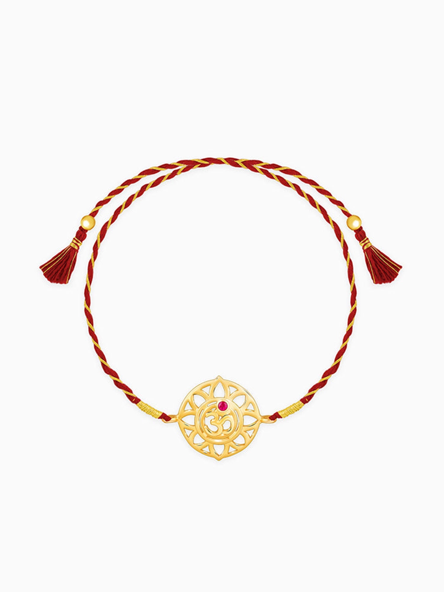 Golden Floret Omkara Rakhi