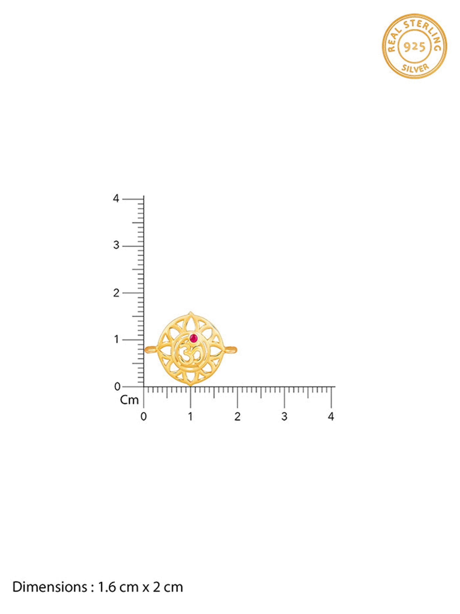 Golden Floret Omkara Rakhi