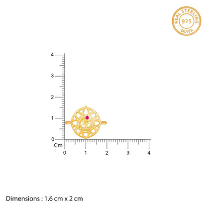 Golden Floret Omkara Rakhi