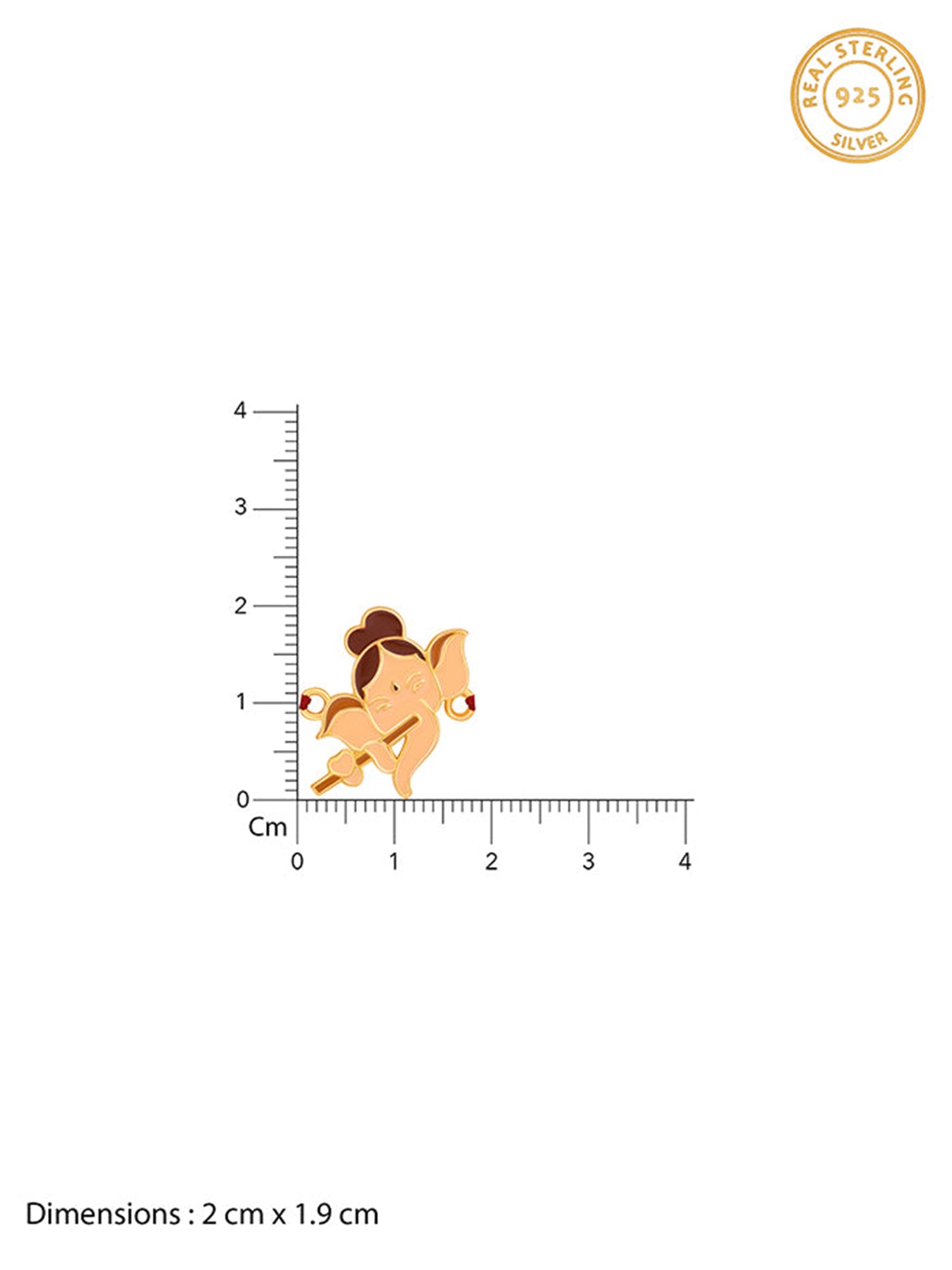 Golden Little Ganesha Rakhi
