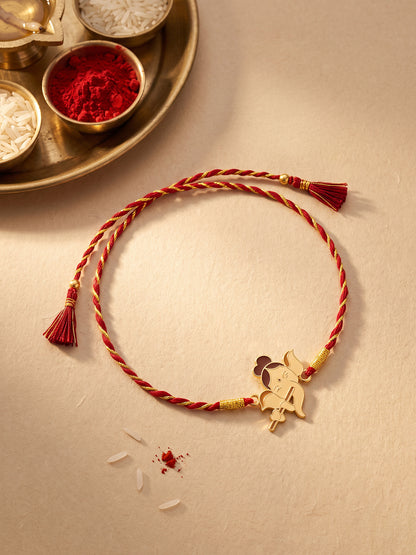 Golden Little Ganesha Rakhi