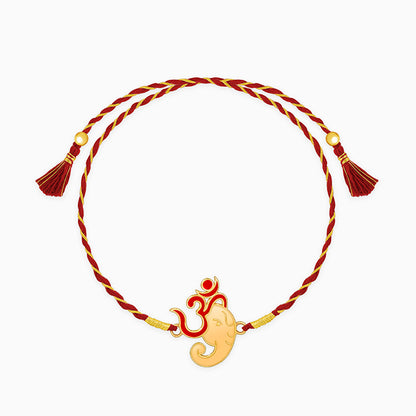 Golden Bappa Love Rakhi