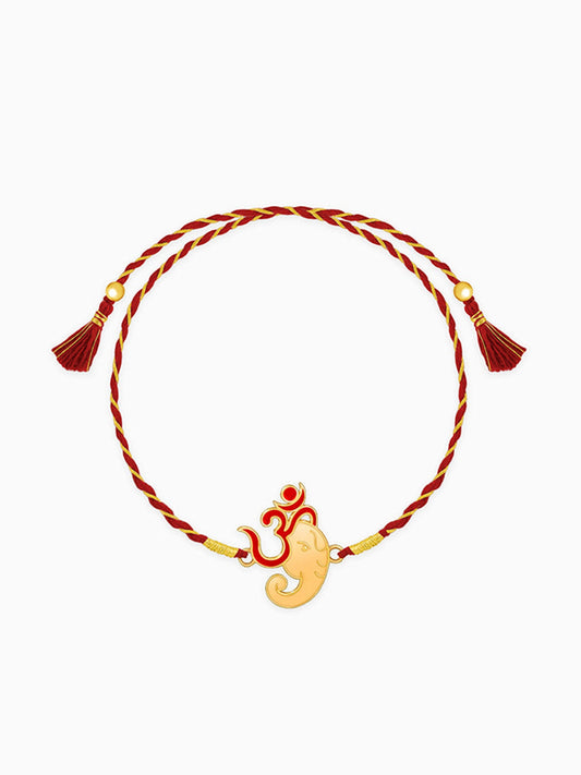 Golden Bappa Love Rakhi