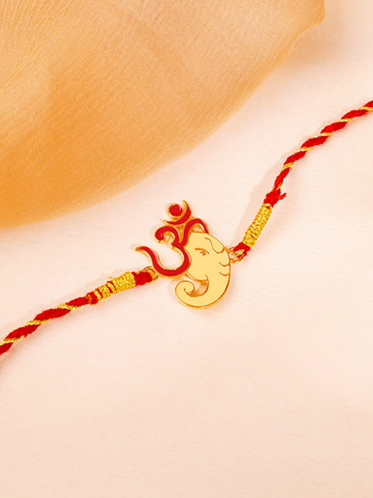 Golden Bappa Love Rakhi
