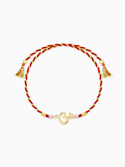 Golden Spiritual Om Rakhi