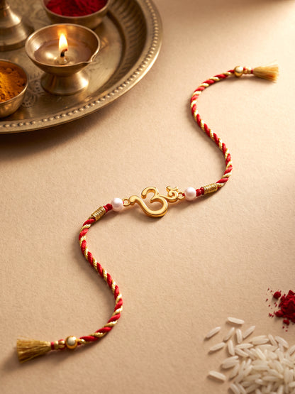 Golden Spiritual Om Rakhi