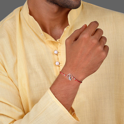 Silver Blossom Bond Rakhi
