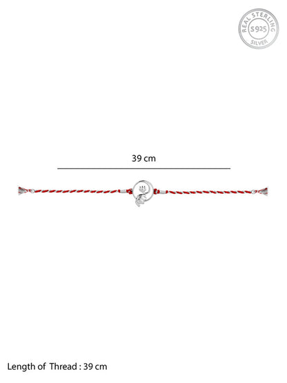 Silver Blossom Bond Rakhi