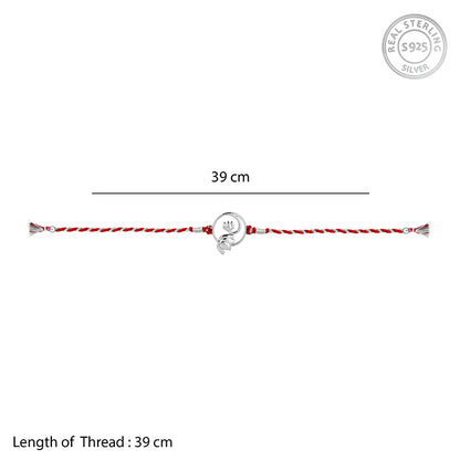 Silver Blossom Bond Rakhi