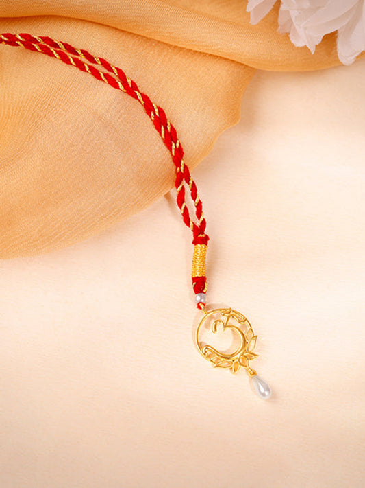 Golden Om Lumba Rakhi