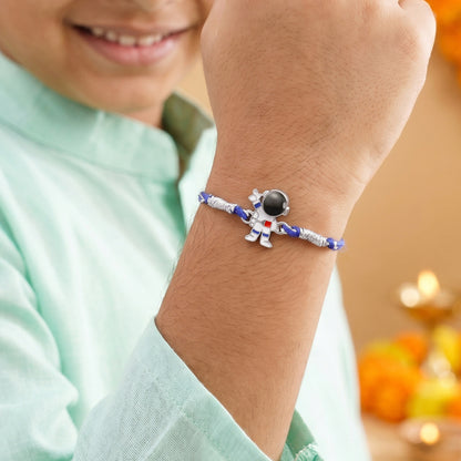 Silver Astronaut Kids Rakhi