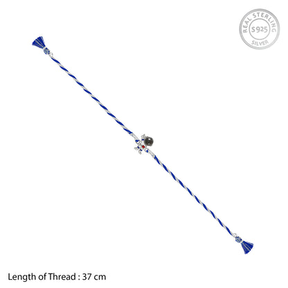 Silver Astronaut Kids Rakhi