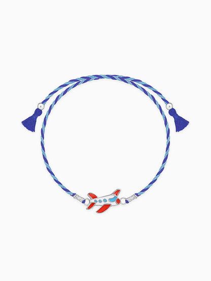 Silver Plane Kids Rakhi