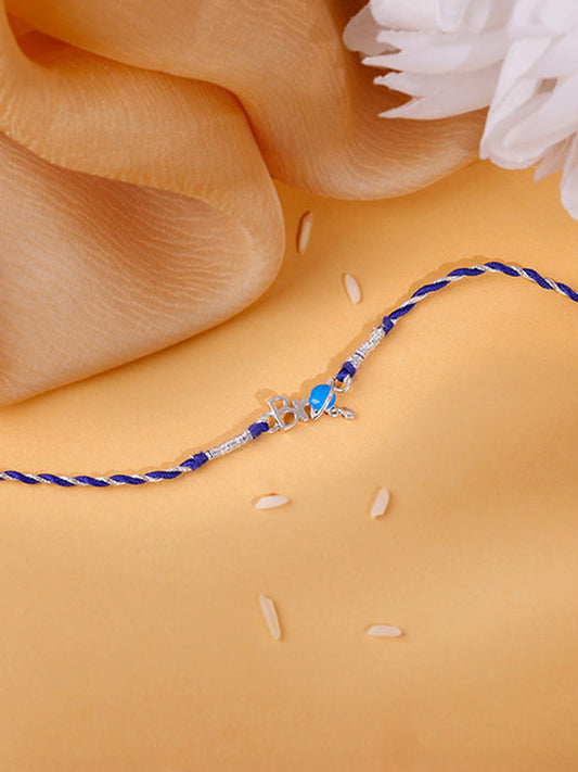 Silver Bro Star World Kids Rakhi